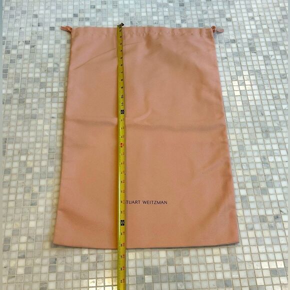 New Stuart Weitzman Extra Pink Drawstring Dust Bag - Picture 4 of 4